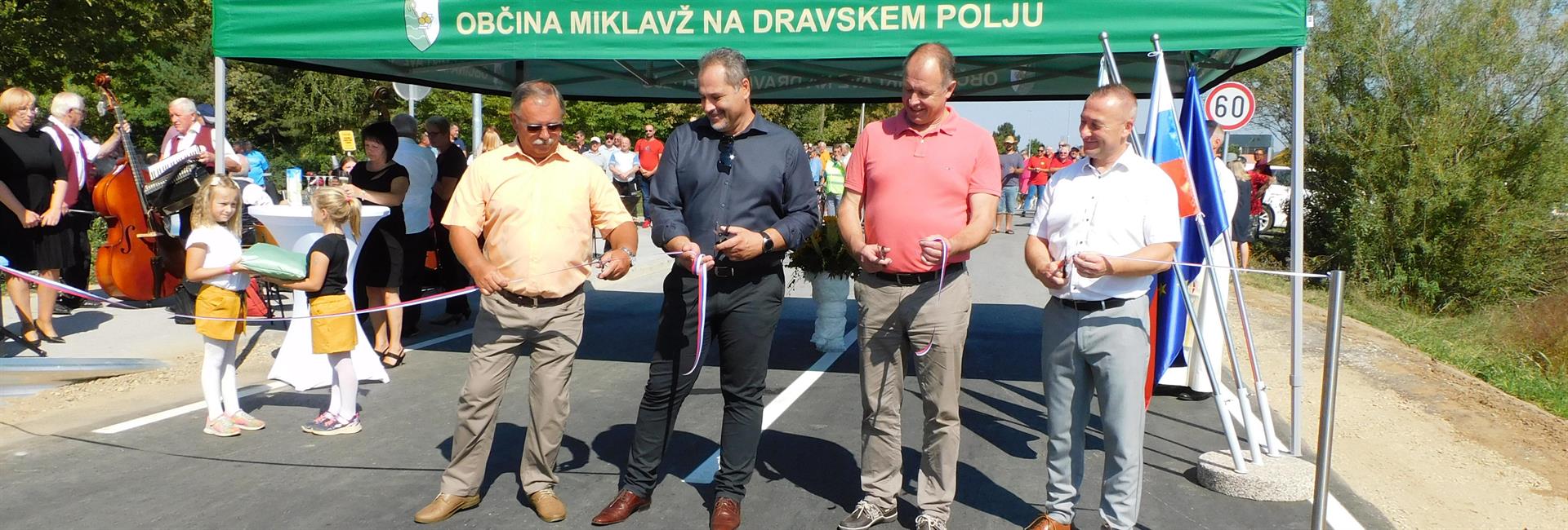 Svečano odprtje povezovalne ceste Miklavž - Dobrovce, 11. 9. 2021